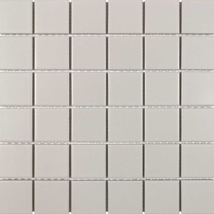 Porcelart Taupe Matte, 2" x 2" Porcelain Tile | Anthology