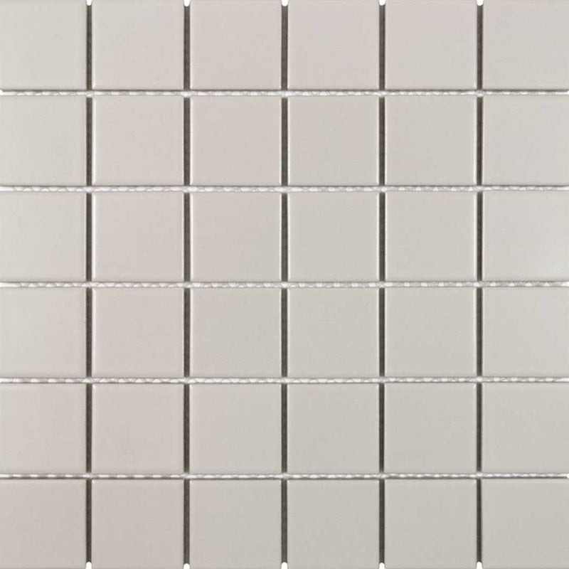 Porcelart Taupe Matte, 2" x 2" Porcelain Tile | Anthology