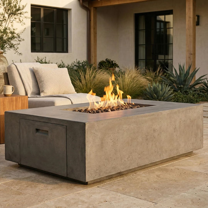 Porto 68 Fire Table | Outdoor Gas Fire Pit by Prism Harrdscapes