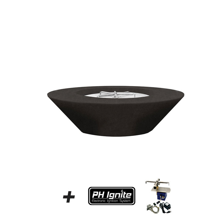 Prism Hardscapes | Embarcadero 60 Natural Gas with PH-IGNITE-Ignite, Ebony| PH-IGNITE-458-2NG