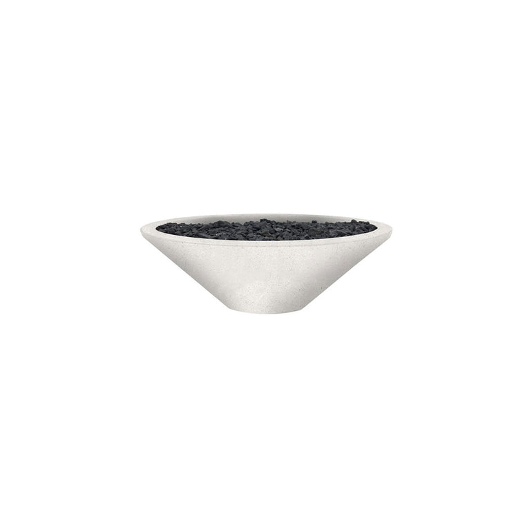 Prism Hardscapes | Embarcadero Pedestal Liquid Propane with Manual Key Valve, Ultra White | PH-437-5LP