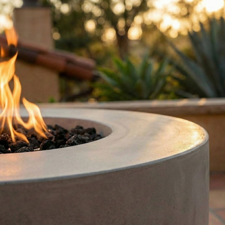 Prism Hardscapes Cilindro Fire Bowl | Outdoor Gas Fire Pit