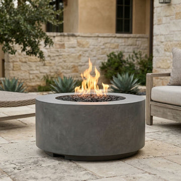 Prism Hardscapes Cilindro Fire Bowl | Outdoor Gas Fire Pit