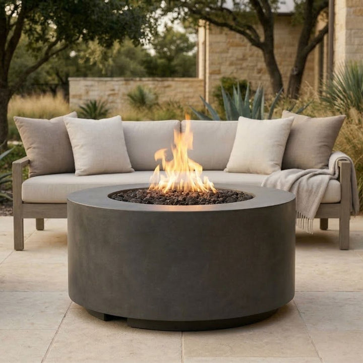 Prism Hardscapes Cilindro Fire Bowl | Outdoor Gas Fire Pit