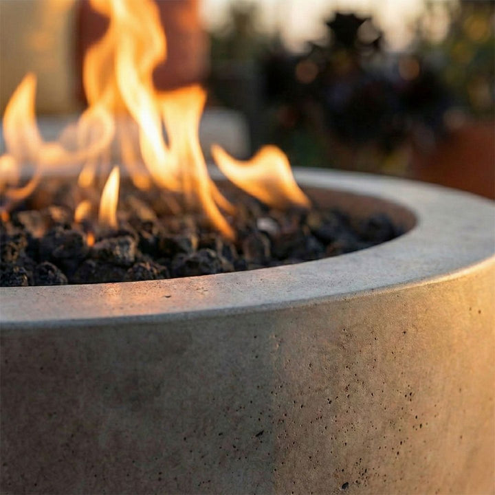 Prism Hardscapes Cilindro Fire Bowl | Outdoor Gas Fire Pit