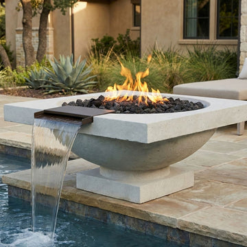 Prism Hardscapes Ibiza Fire/Water Bowl Gas Fire Feature