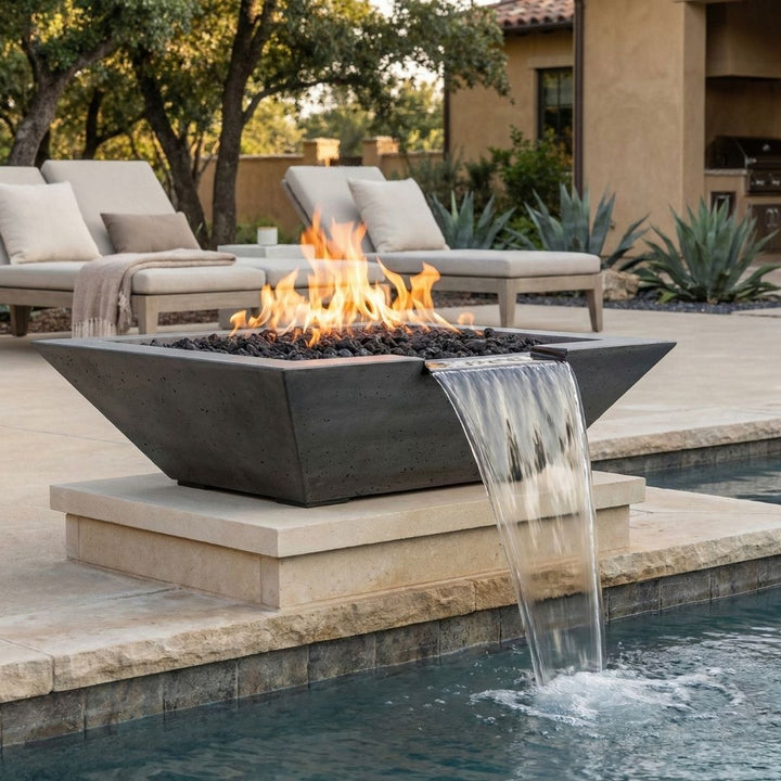Prism Hardscapes Lombard Fire/Water Bowl Gas Fire Feature