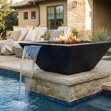 Prism Hardscapes Lombard Fire/Water Bowl Gas Fire Feature