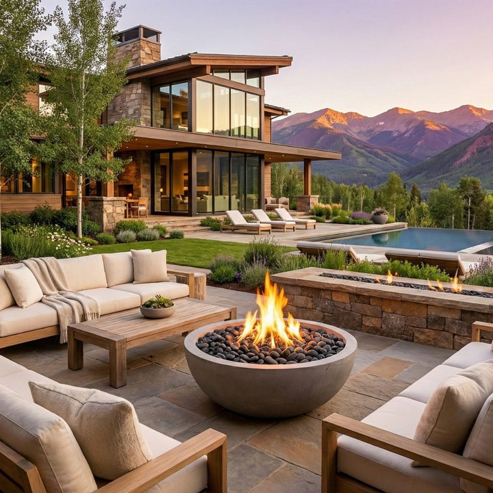 Prism Hardscapes Moderno 4 Fire Bowl | Outdoor Gas Fire Pit