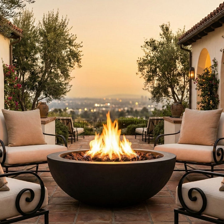 Prism Hardscapes Moderno 4 Fire Bowl | Outdoor Gas Fire Pit