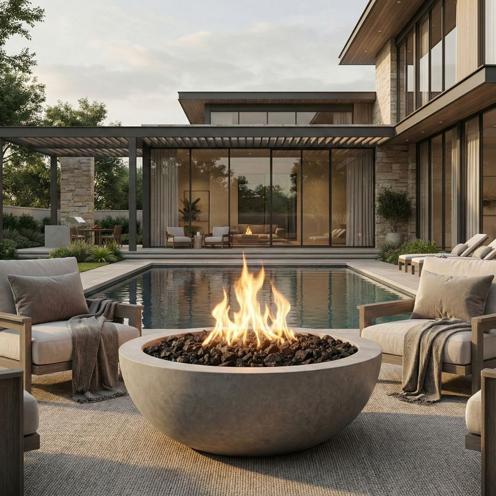 Prism Hardscapes Moderno 4 Fire Bowl | Outdoor Gas Fire Pit