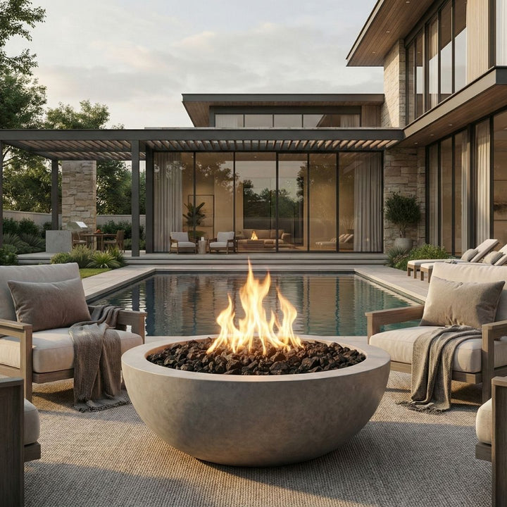 Prism Hardscapes Moderno 4 Fire Bowl | Outdoor Gas Fire Pit