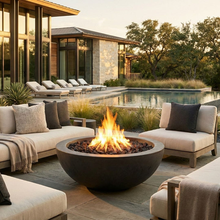 Prism Hardscapes Moderno 5 Fire Bowl | Outdoor Gas Fire Pit