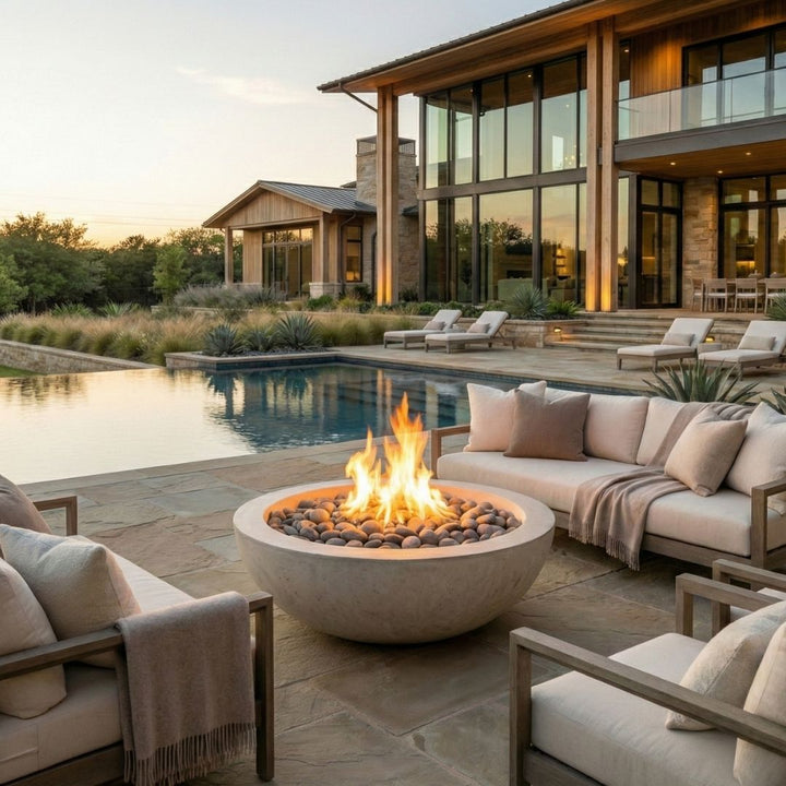 Prism Hardscapes Moderno 5 Fire Bowl | Outdoor Gas Fire Pit
