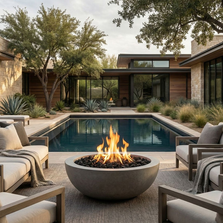 Prism Hardscapes Moderno 6 Fire Bowl | PPH-440-4 | Outdoor Gas Fire Pit