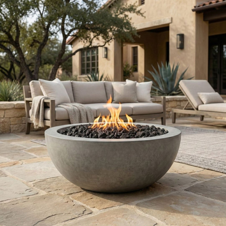 Prism Hardscapes Moderno 6 Fire Bowl | PPH-440-4 | Outdoor Gas Fire Pit