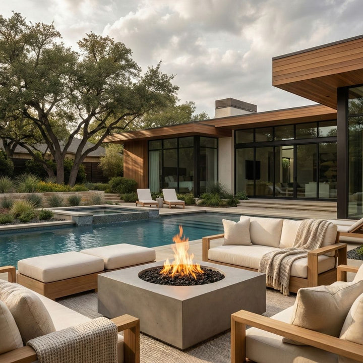 Prism Hardscapes Piazza Fire Table | Outdoor Gas Fire Pit