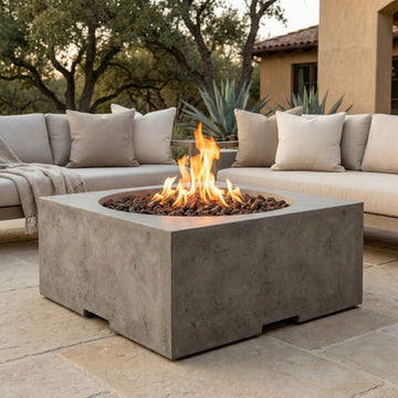 Prism Hardscapes Piazza Fire Table | Outdoor Gas Fire Pit