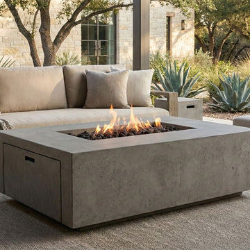 Porto 58 Fire Table | Outdoor Gas Fire Pit by Prism Hardscapes