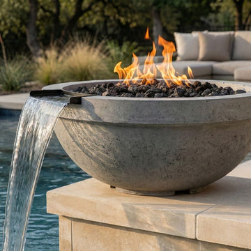 Prism Hardscapes Sorrento Fire/Water Bowl Gas Fire Feature