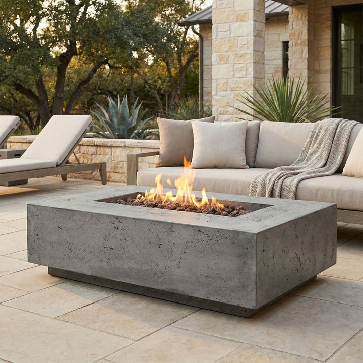 Prism Hardscapes Tavola 1 Fire Table | Outdoor Gas Fire Pit