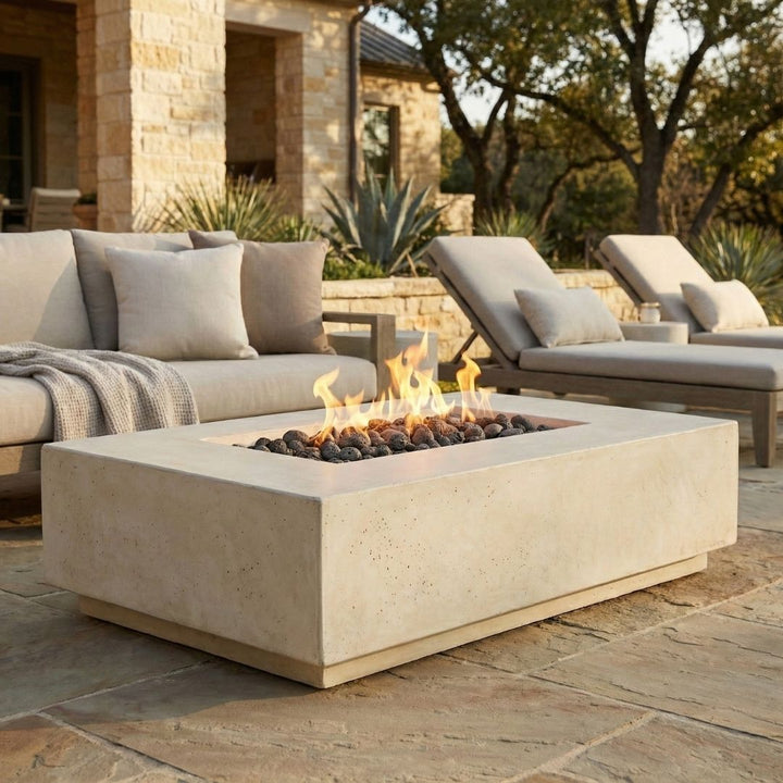 Prism Hardscapes Tavola 1 Fire Table | Outdoor Gas Fire Pit