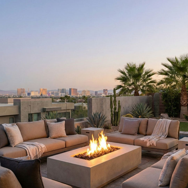 Prism Hardscapes Tavola 1 Fire Table | Outdoor Gas Fire Pit