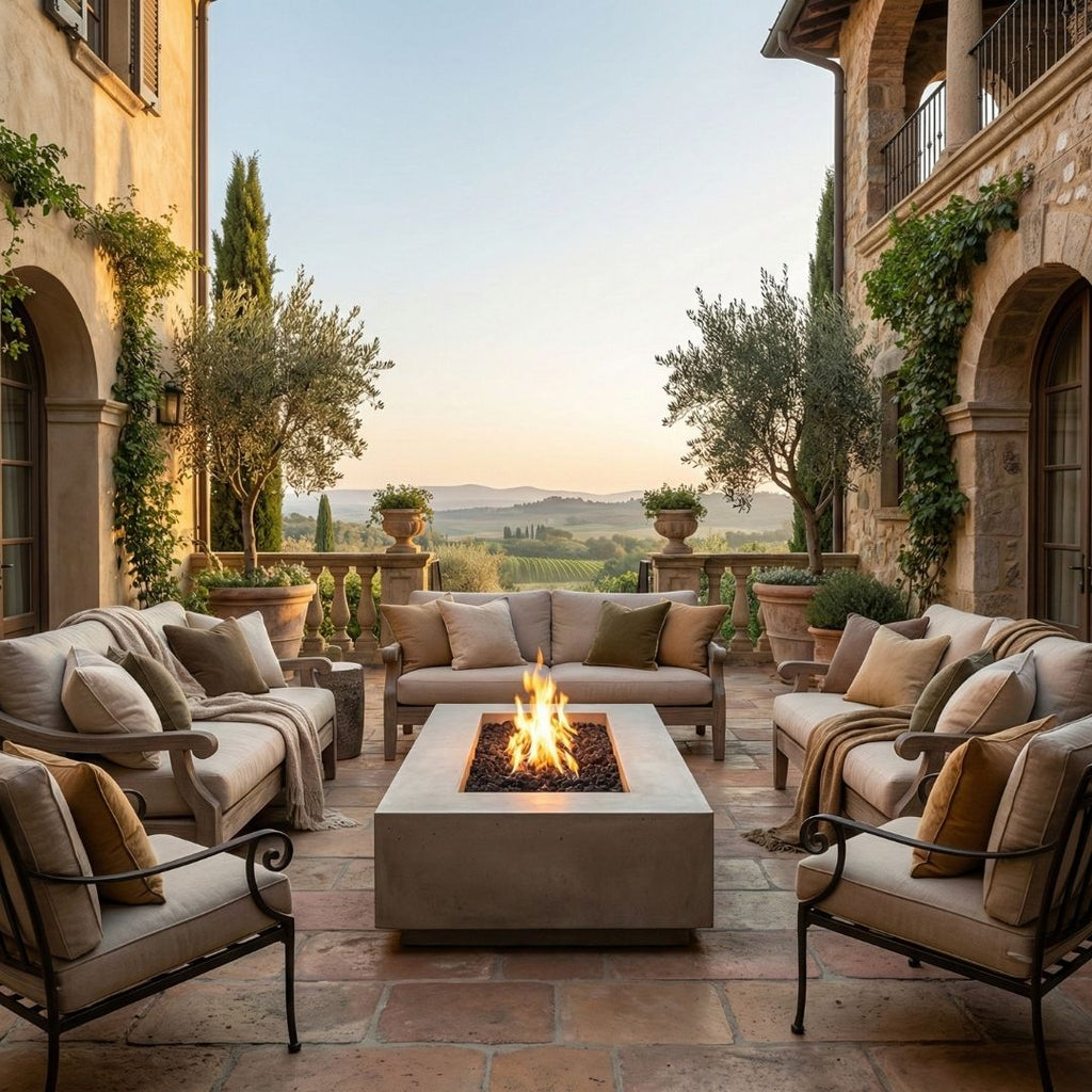 Prism Hardscapes Tavola 1 Fire Table | Outdoor Gas Fire Pit