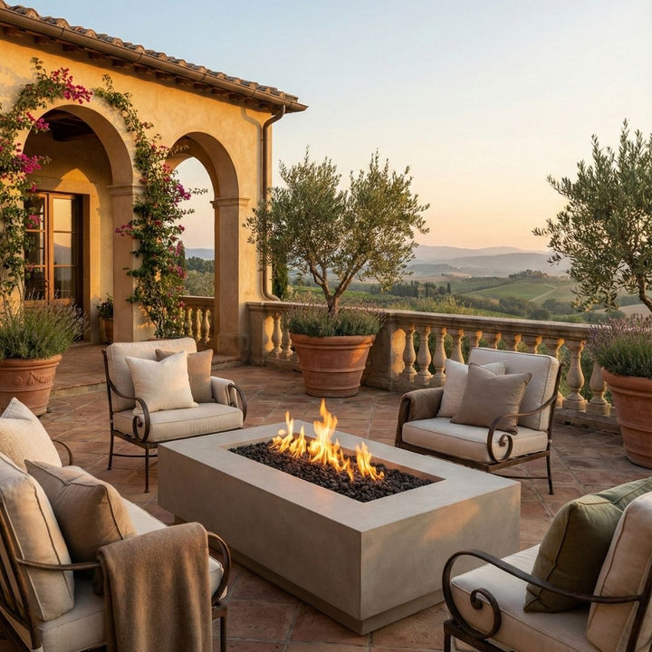 Prism Hardscapes Tavola 1 Fire Table | Outdoor Gas Fire Pit