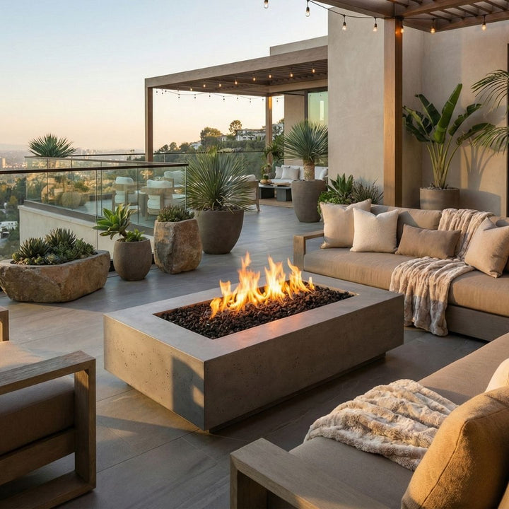 Prism Hardscapes Tavola 1 Fire Table | Outdoor Gas Fire Pit
