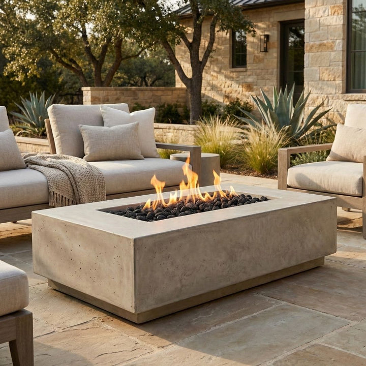 Prism Hardscapes Tavola 1 Fire Table | Outdoor Gas Fire Pit