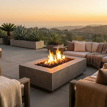 Prism Hardscapes Tavola 1 Fire Table | Outdoor Gas Fire Pit