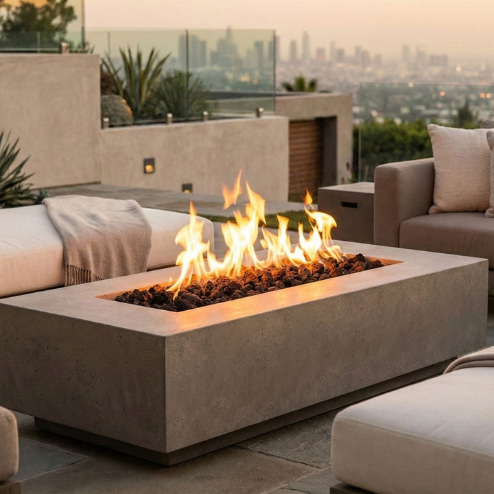 Prism Hardscapes Tavola 1 Fire Table | Outdoor Gas Fire Pit