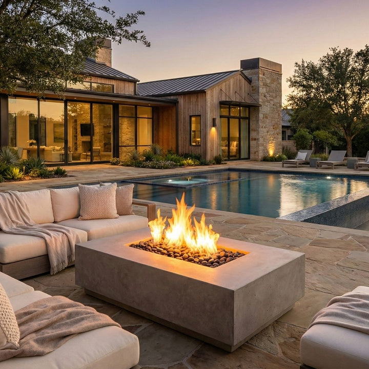 Prism Hardscapes Tavola 1 Fire Table | Outdoor Gas Fire Pit