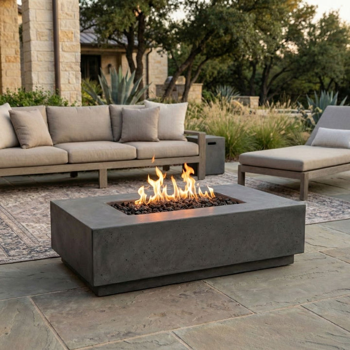 Prism Hardscapes Tavola 1 Fire Table | Outdoor Gas Fire Pit