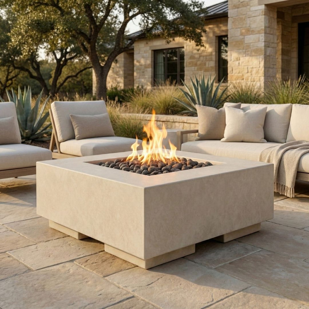 Prism Hardscapes Tavola 2 Fire Table | Outdoor Gas Fire Pit