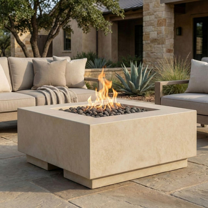 Prism Hardscapes Tavola 2 Fire Table | Outdoor Gas Fire Pit