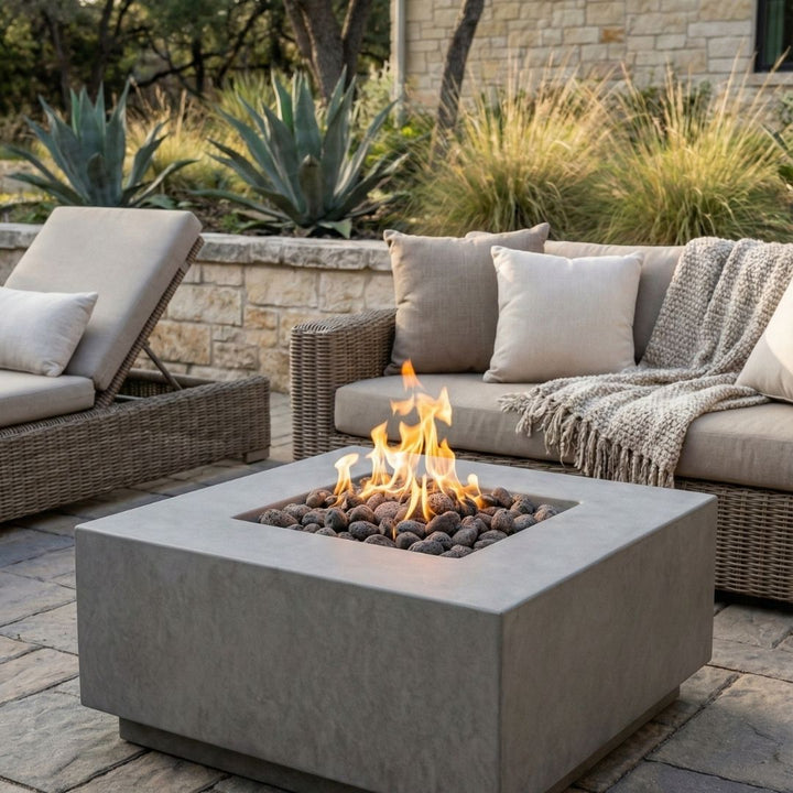 Prism Hardscapes Tavola 2 Fire Table | Outdoor Gas Fire Pit