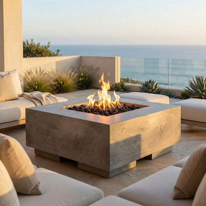 Prism Hardscapes Tavola 2 Fire Table | Outdoor Gas Fire Pit
