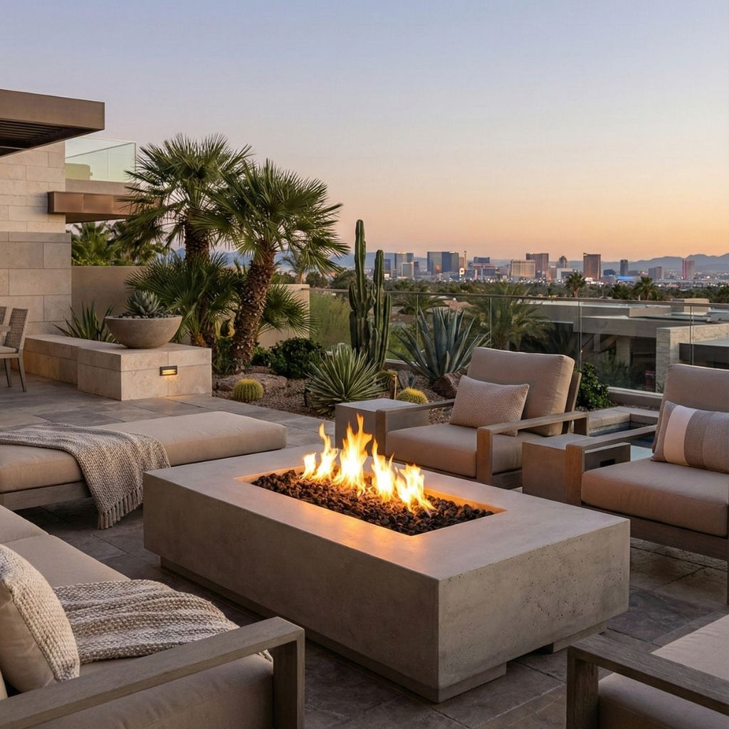 Prism Hardscapes Tavola 4 Fire Table | Outdoor Gas Fire Pit