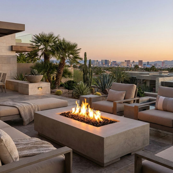 Prism Hardscapes Tavola 4 Fire Table | Outdoor Gas Fire Pit