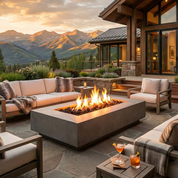 Prism Hardscapes Tavola 4 Fire Table | Outdoor Gas Fire Pit