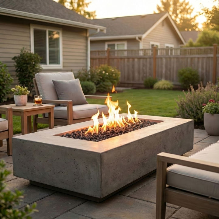 Prism Hardscapes Tavola 4 Fire Table | Outdoor Gas Fire Pit