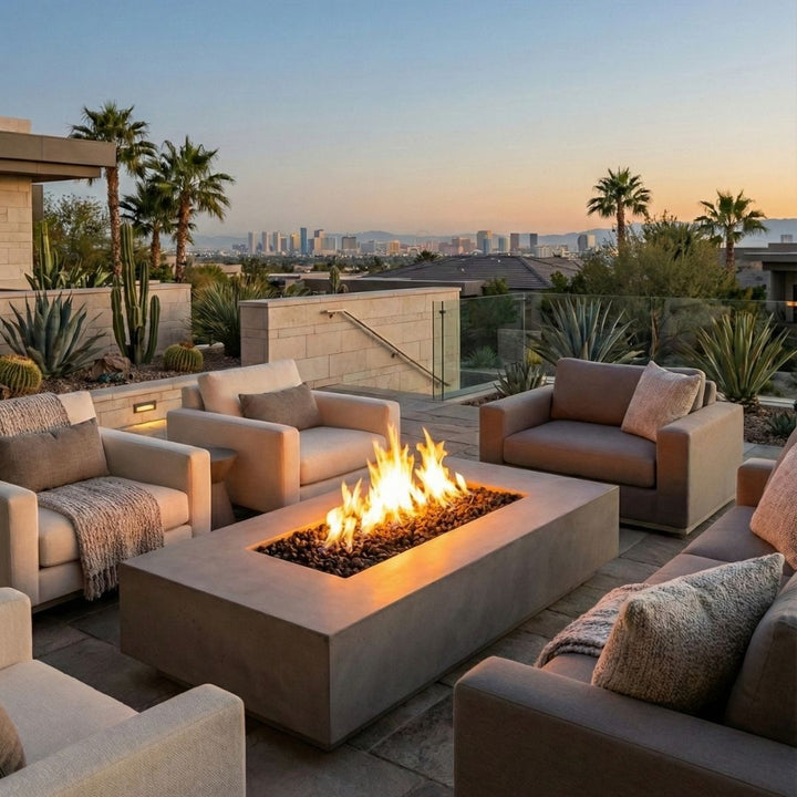 Prism Hardscapes Tavola 4 Fire Table | Outdoor Gas Fire Pit
