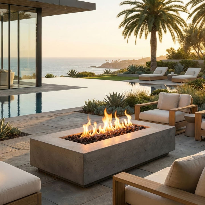 Prism Hardscapes Tavola 4 Fire Table | Outdoor Gas Fire Pit