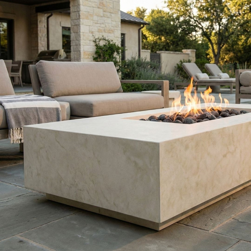 Prism Hardscapes Tavola 5 Fire Table | Outdoor Gas Fire Pit