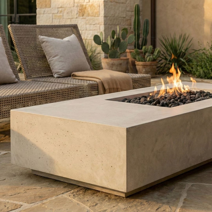 Prism Hardscapes Tavola 5 Fire Table | Outdoor Gas Fire Pit