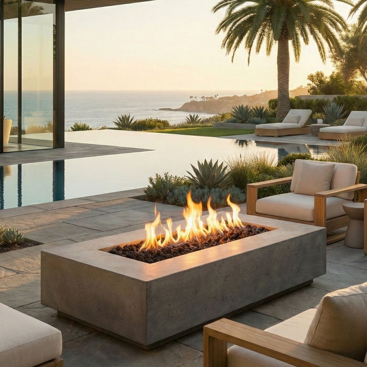 Prism Hardscapes Tavola 5 Fire Table | Outdoor Gas Fire Pit