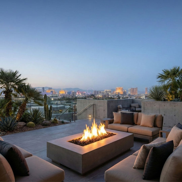 Prism Hardscapes Tavola 5 Fire Table | Outdoor Gas Fire Pit