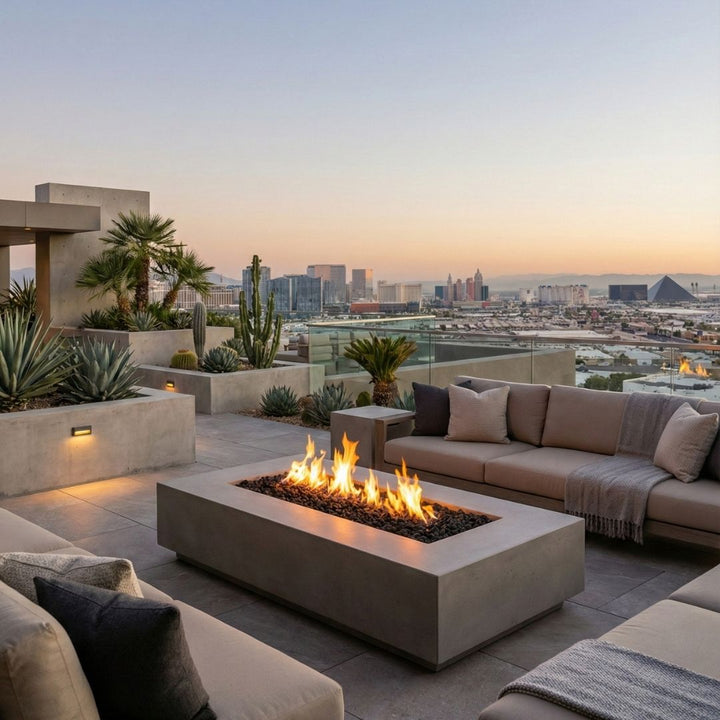 Prism Hardscapes Tavola 5 Fire Table | Outdoor Gas Fire Pit